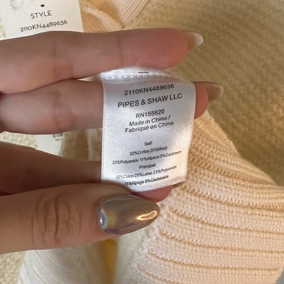 Veronica Beard Brogan Knit Wool Cashmere Polo Sweater - Picture 9 of 11